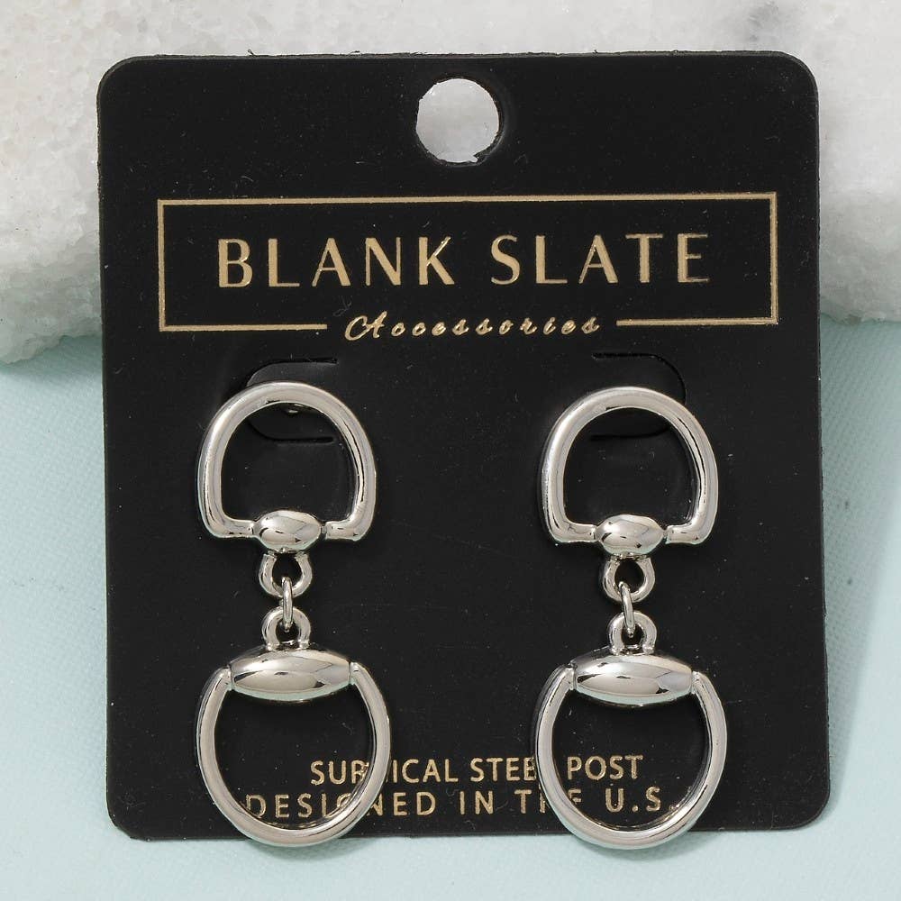 Horse Bit Drop Earrings
