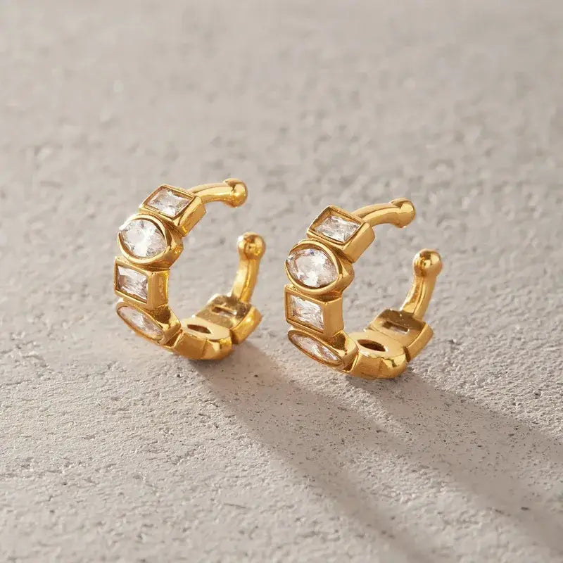 Riggs Chunky CZ Ear Cuffs