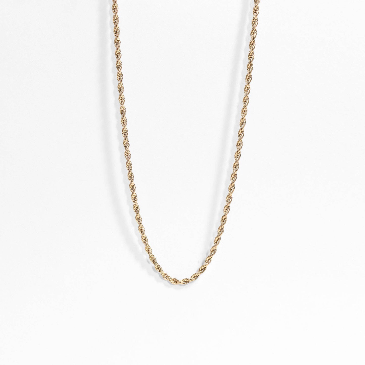 Gold Rope Chain Necklace