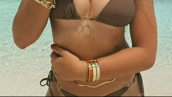 Gold Filled Flat Circle Disc Belly Chain