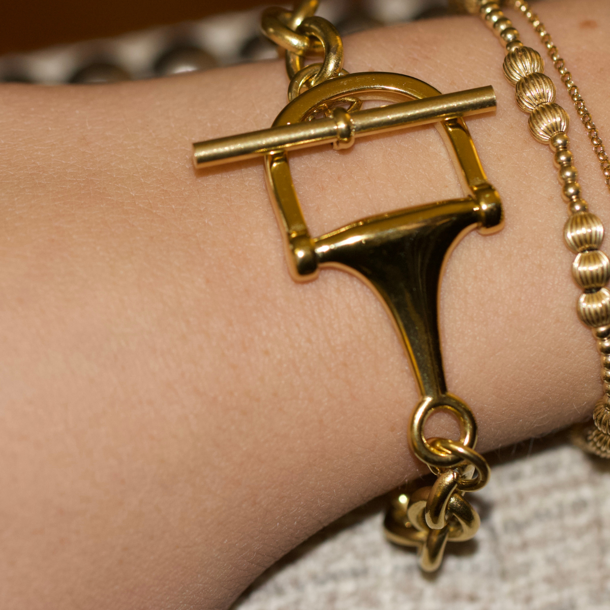 Horse Bit Toggle Bracelet