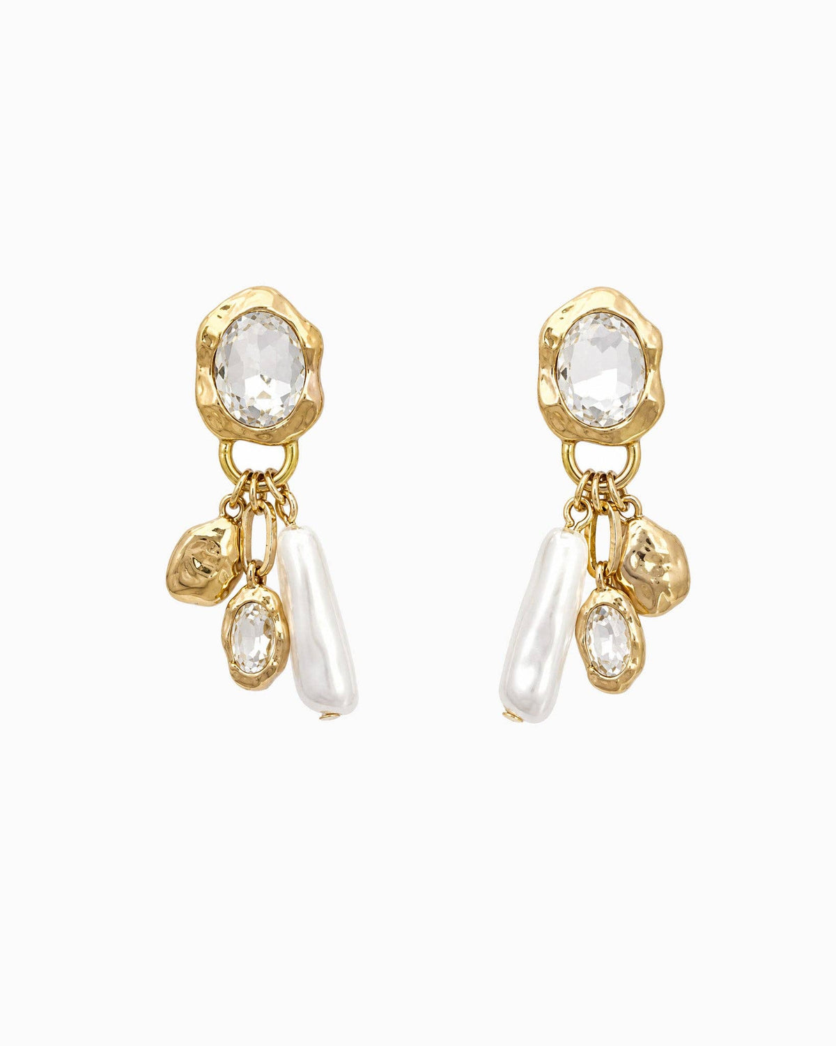 Pebble Pearl Drop Earrings