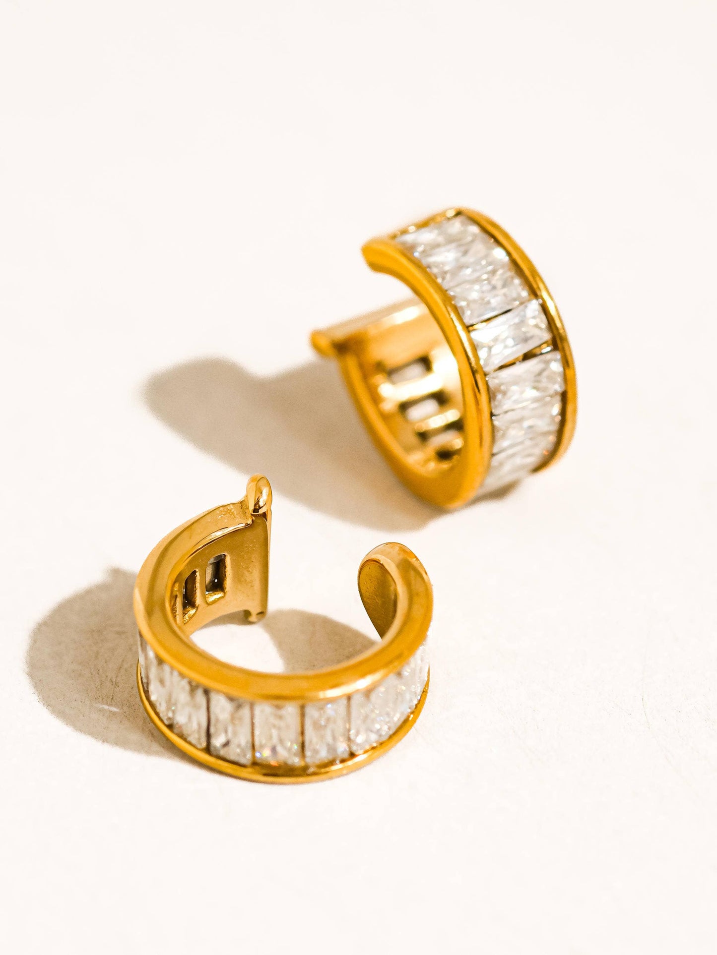 Olianne 18K Gold Baguette Ear Cuff