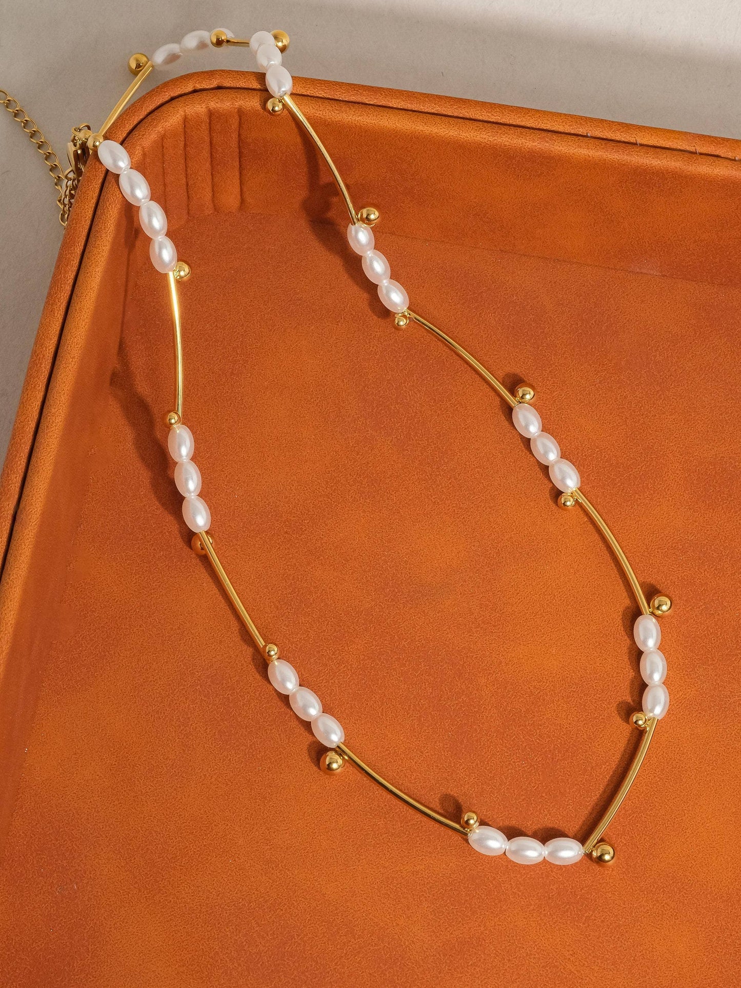 Nera 18K Gold Petite Pearl Chain Necklace
