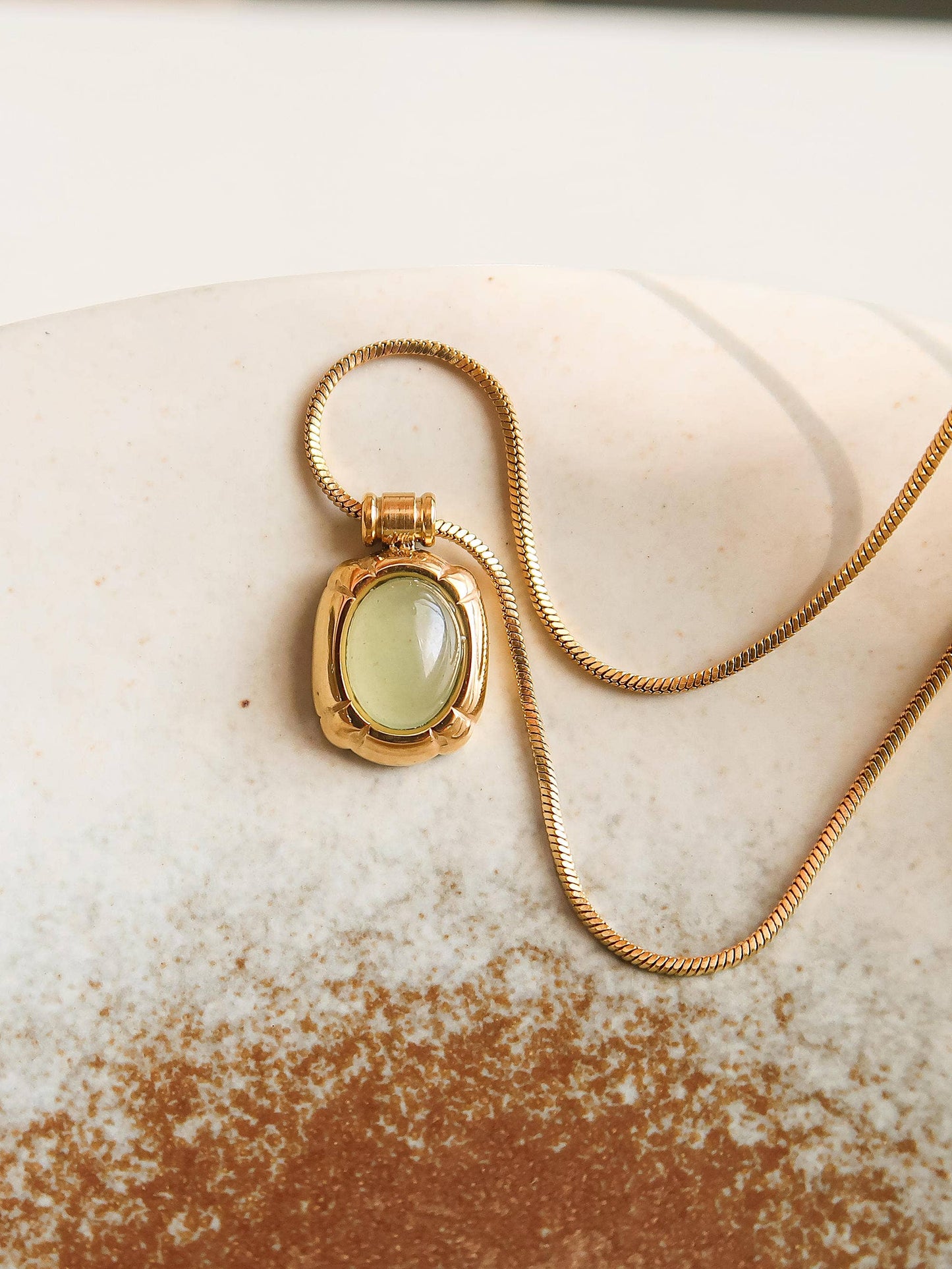 Dax 18K Gold Natural Stone Necklace