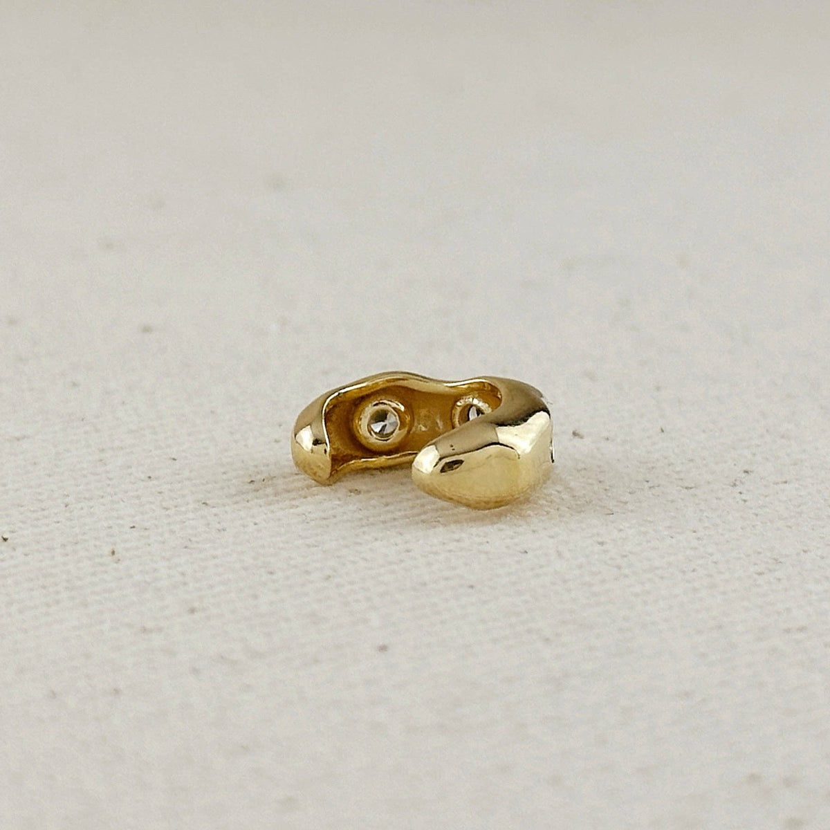 Riggs CZ Waved Ear Cuff Earrings