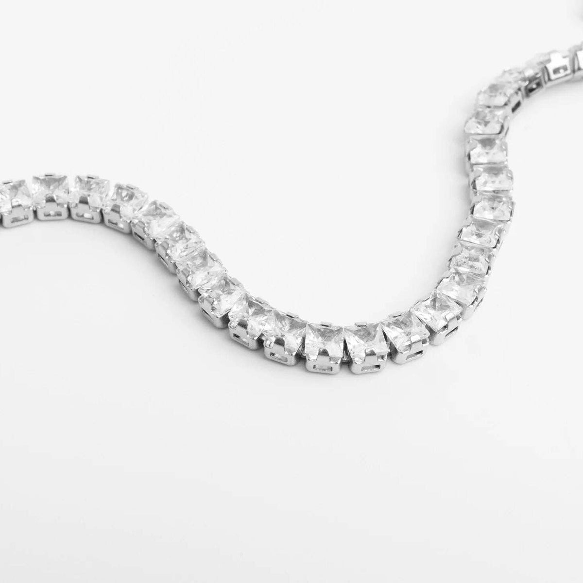 Emerald Cut Tennis Chain Bracelet