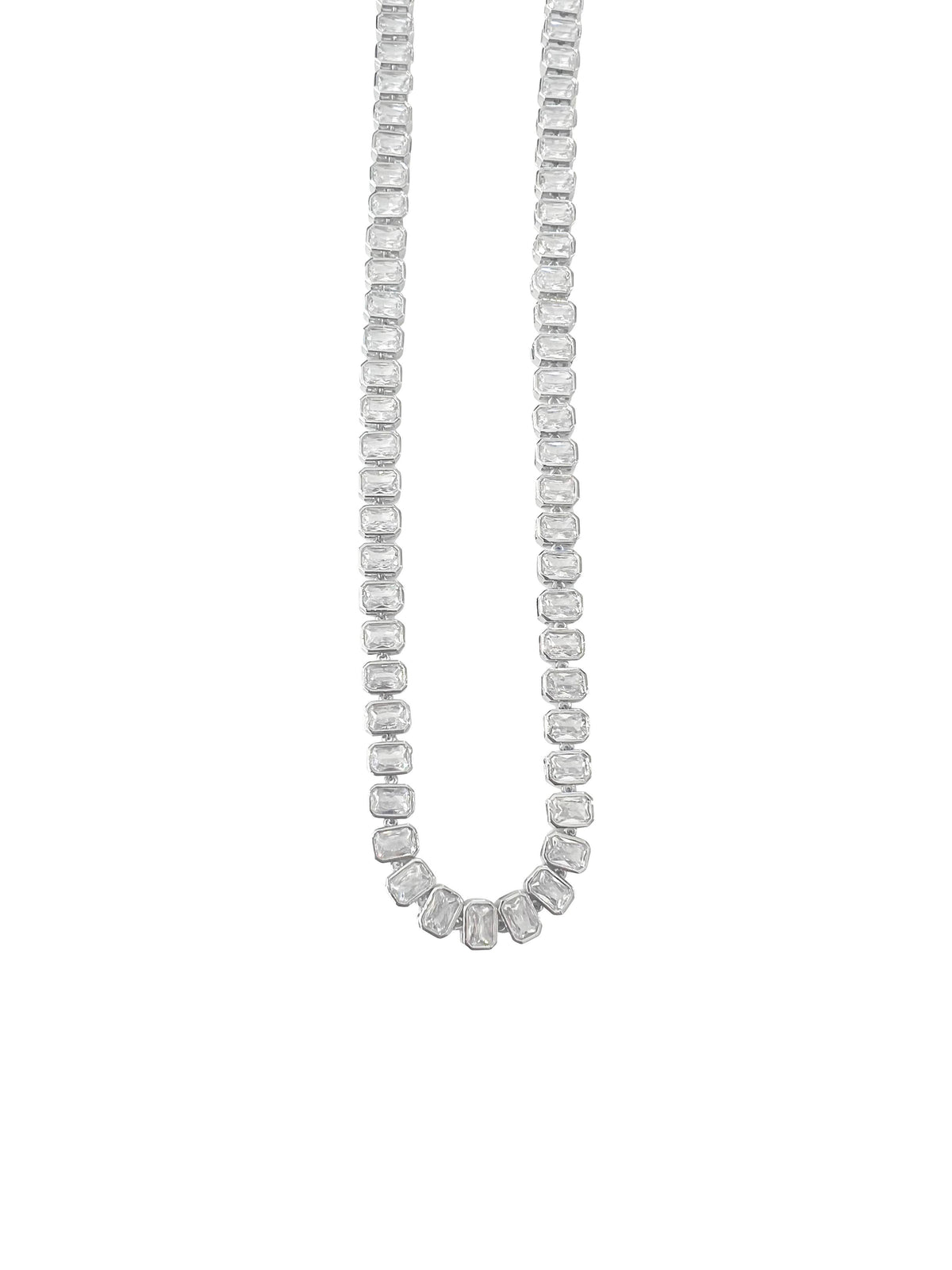 Elvie Bezel Tennis Necklace