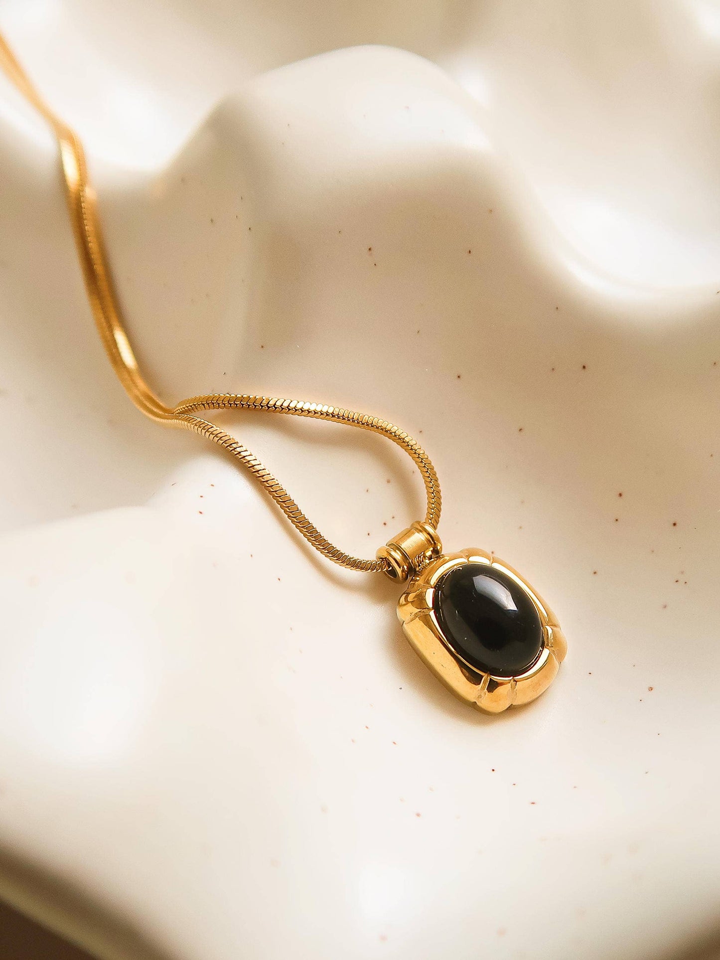 Dax 18K Gold Natural Stone Necklace