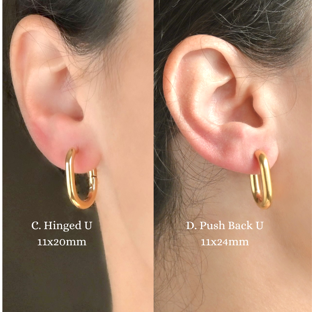 18k Gold Hoop Earrings