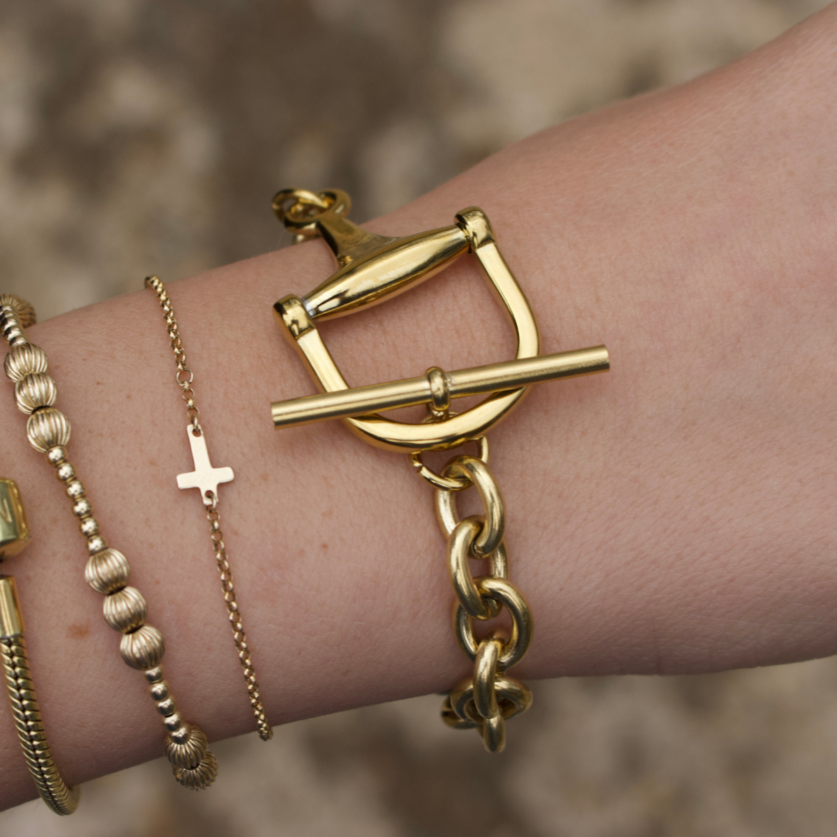 Horse Bit Toggle Bracelet