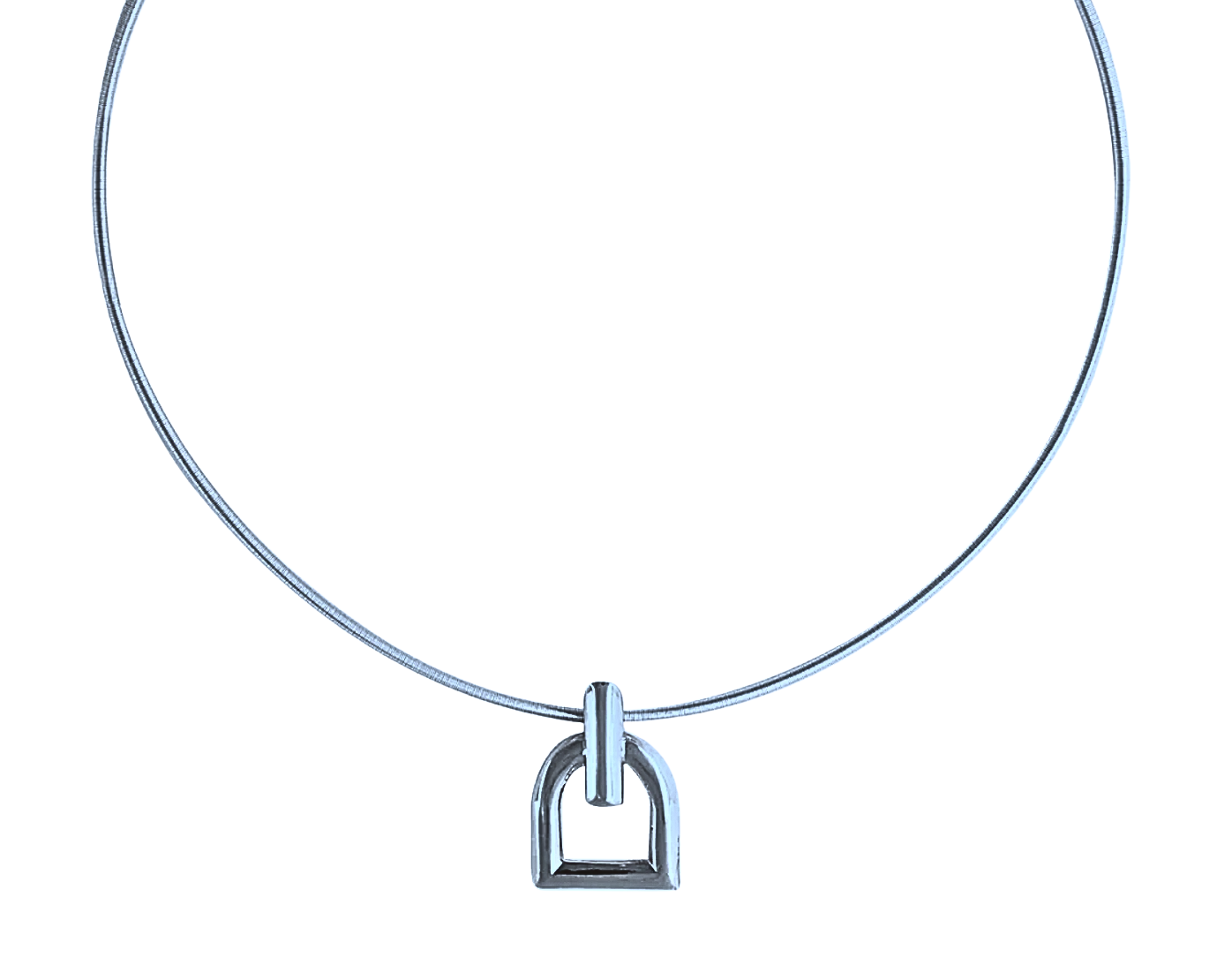 Stirrup Choker Pendant Neck-wire
