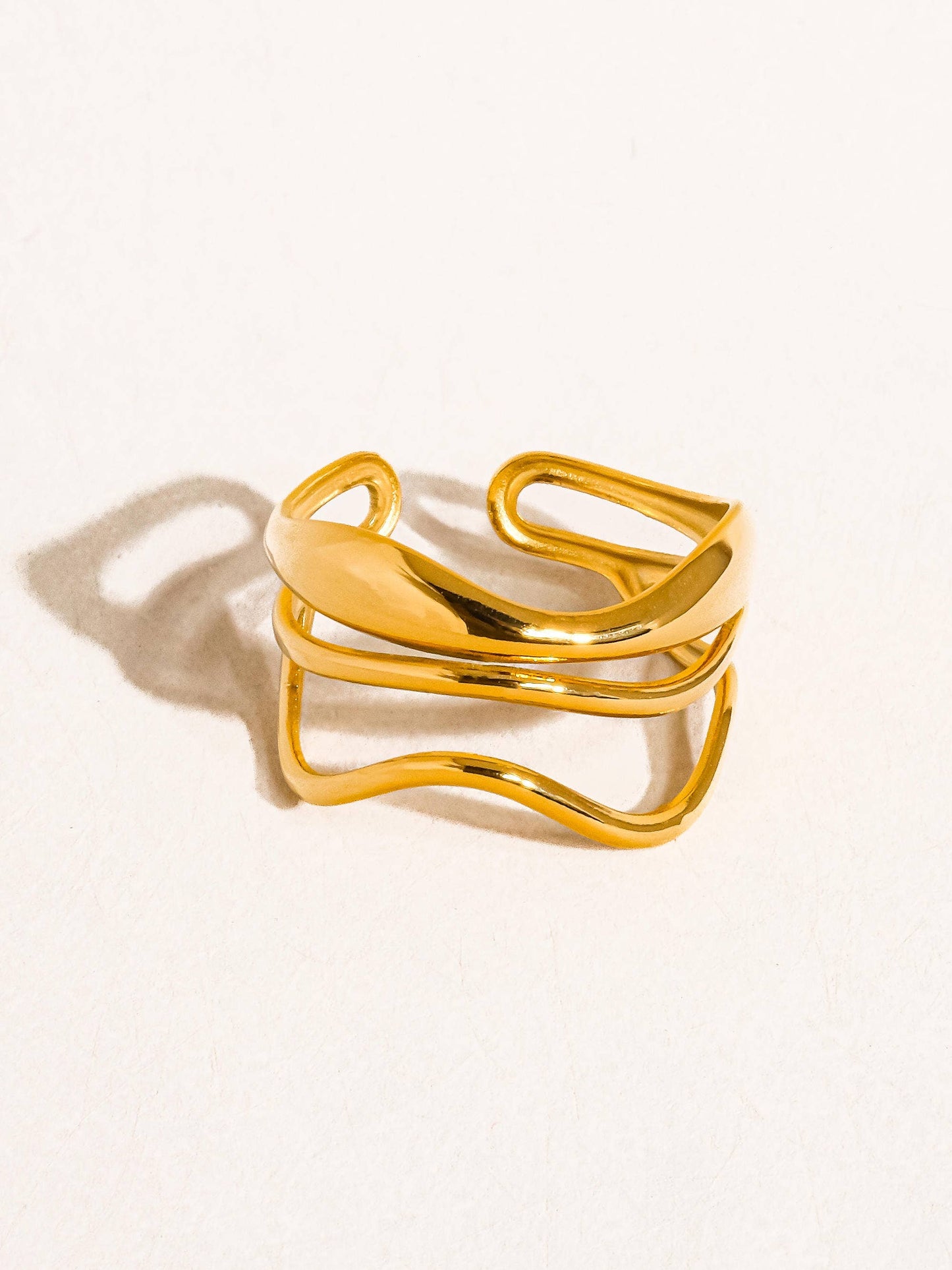 Ozzy 18K Gold Abstract Ring