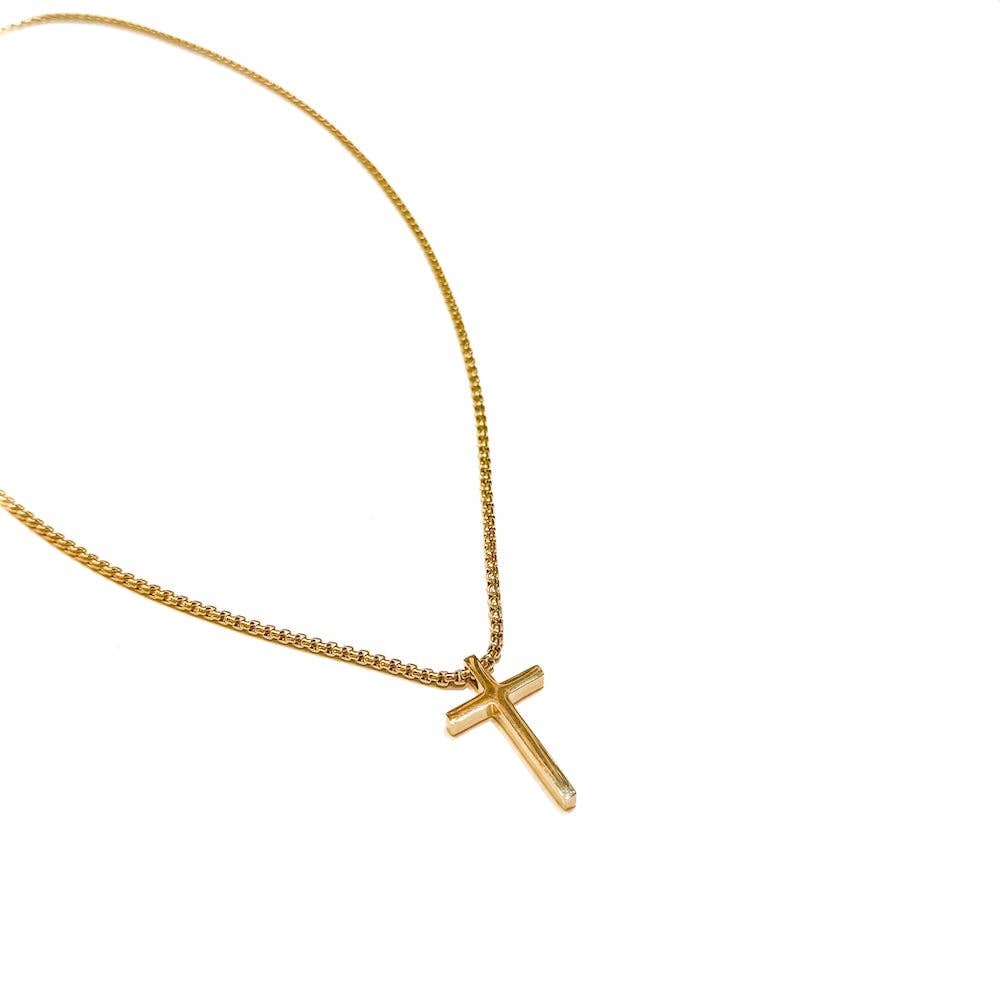 Stainless Steel Mens Collection Cross Necklace