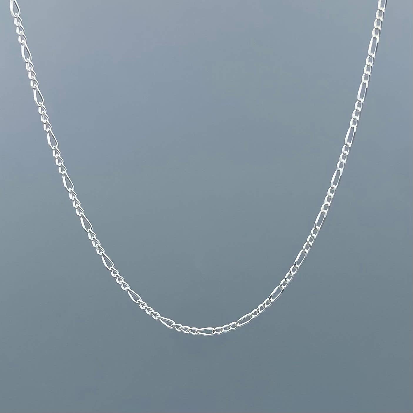 Sterling Silver Figaro Chain