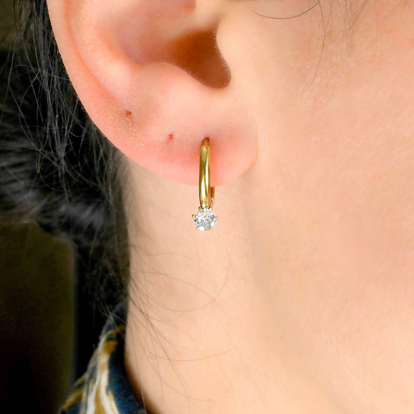 Diamond Small Hoops
