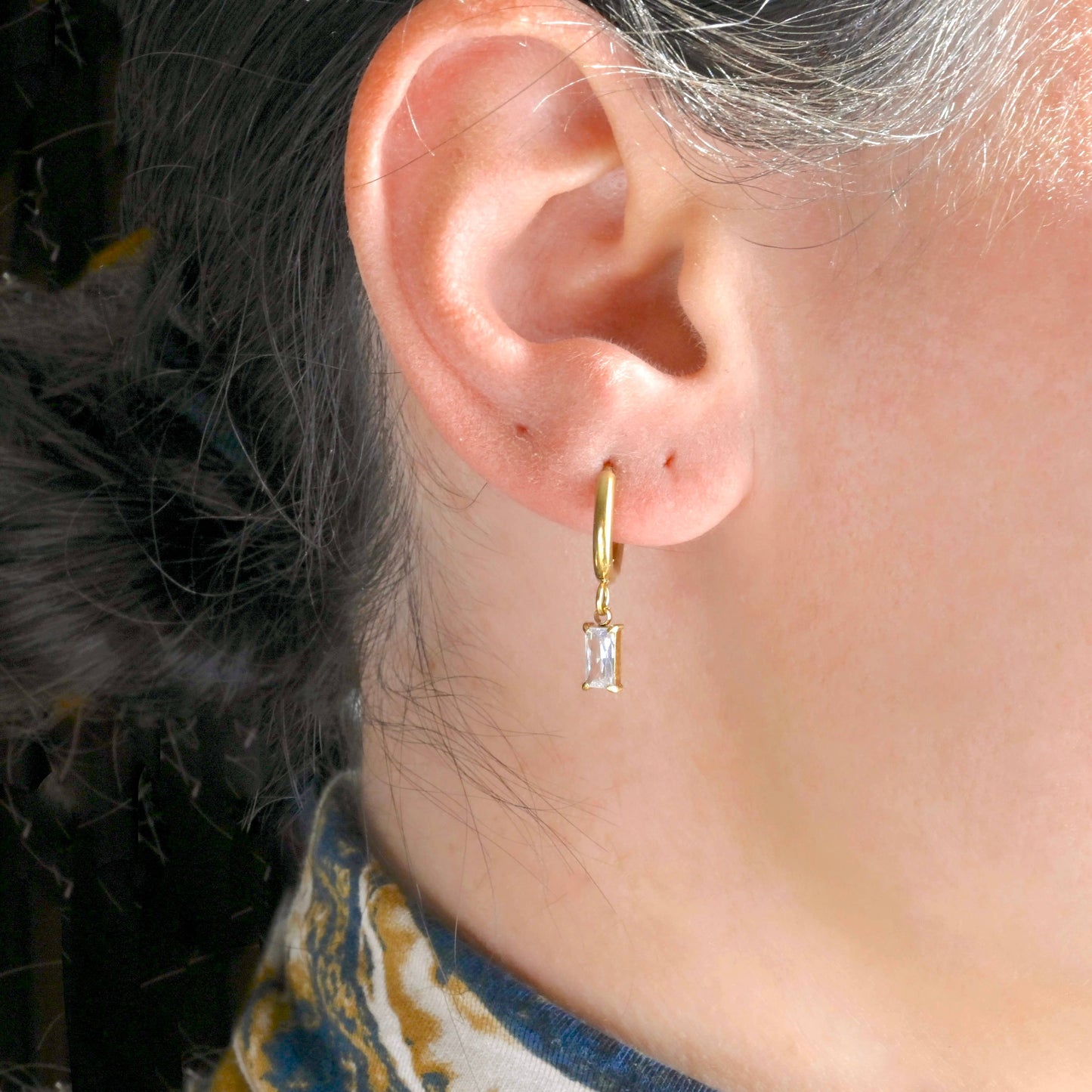 Diamond Small Hoops