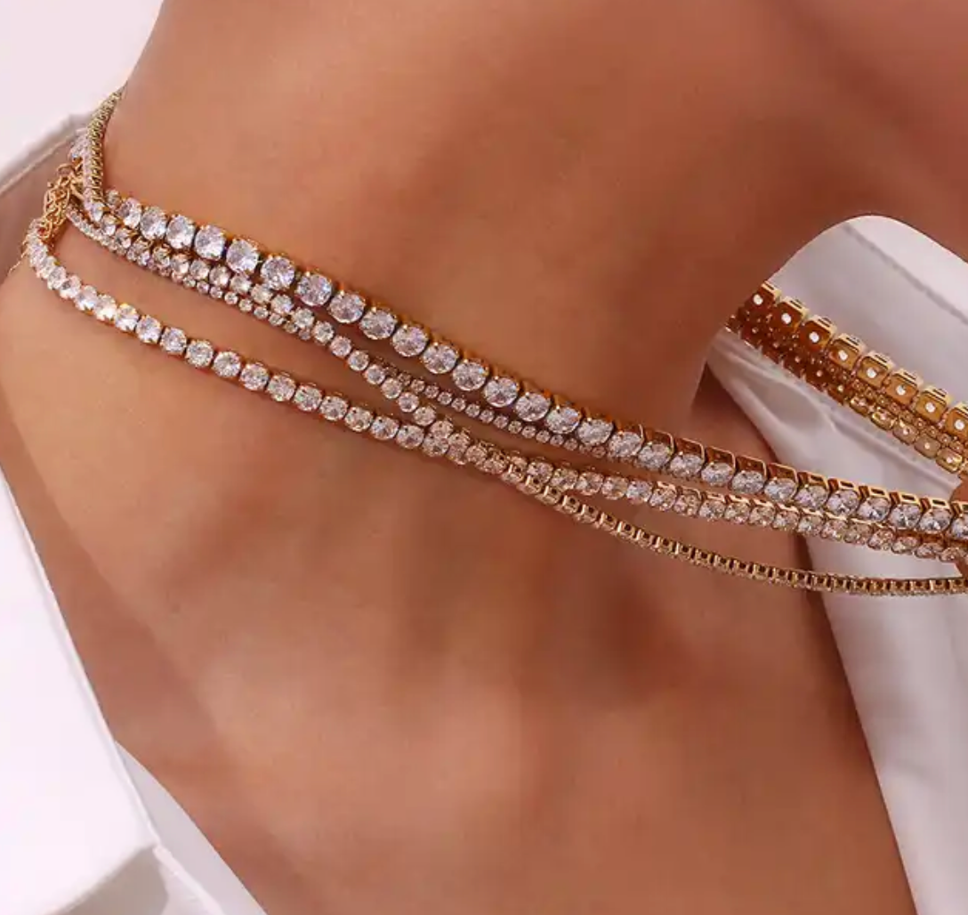 CZ Tennis Necklace