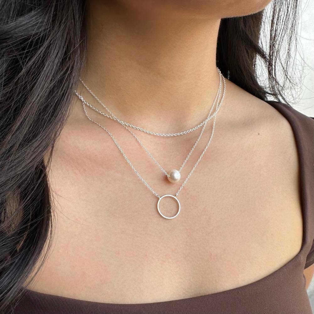 Freshwater Pearl Slide Necklace