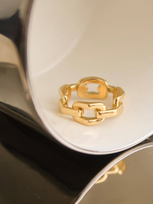 Brooklyn 18K Gold Stack Braided Ring
