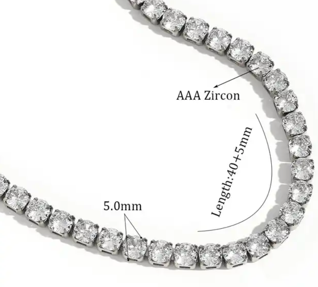 CZ Tennis Necklace