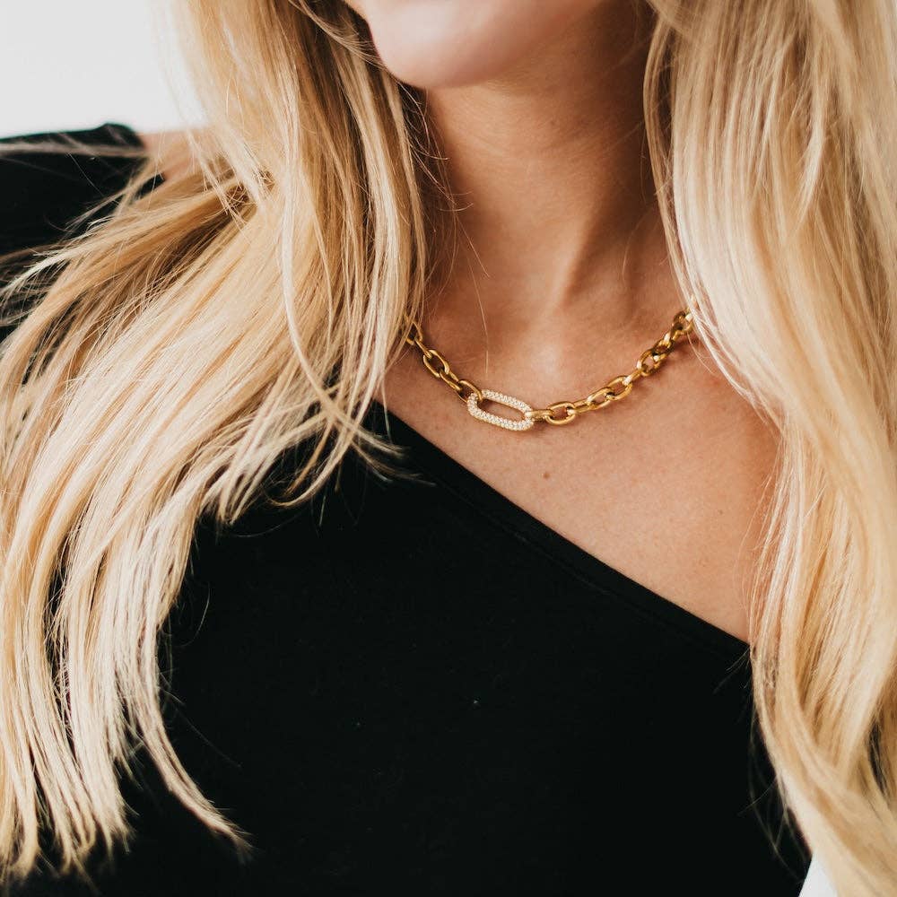 Michaela Diamond Chain Necklace