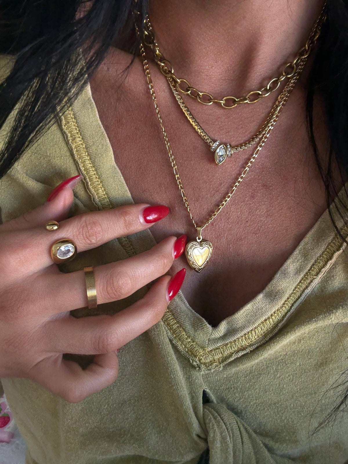 Meredith Marquise Necklace