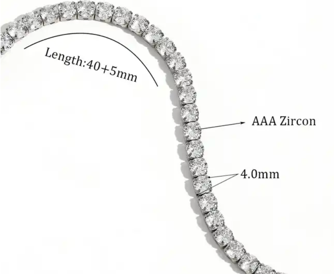 CZ Tennis Necklace