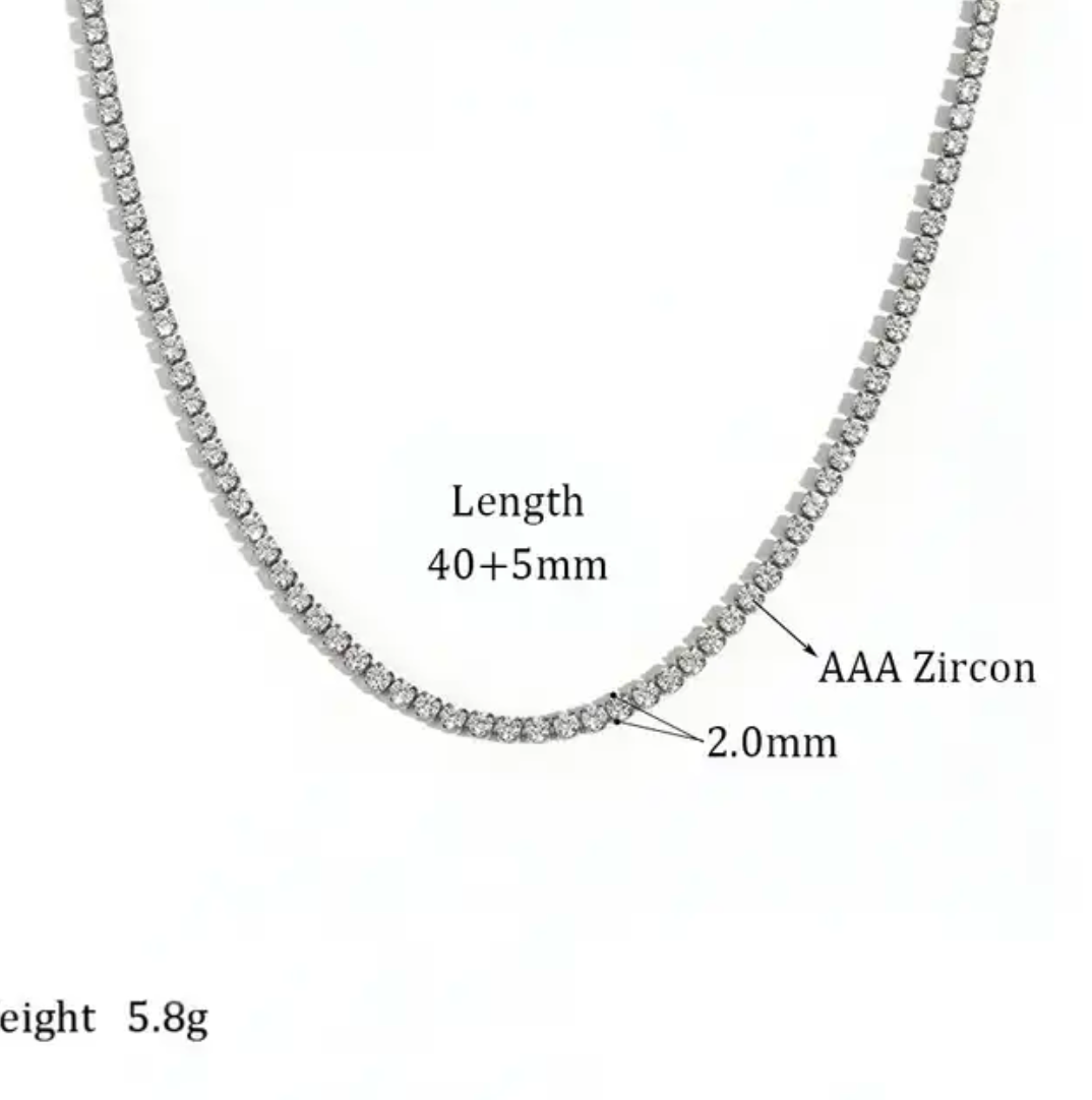 CZ Tennis Necklace