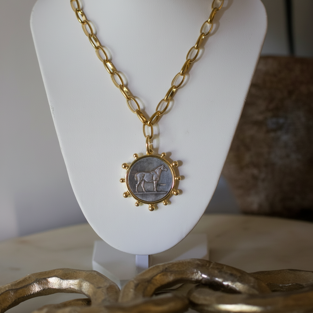 Heritage Horse Coin Necklace
