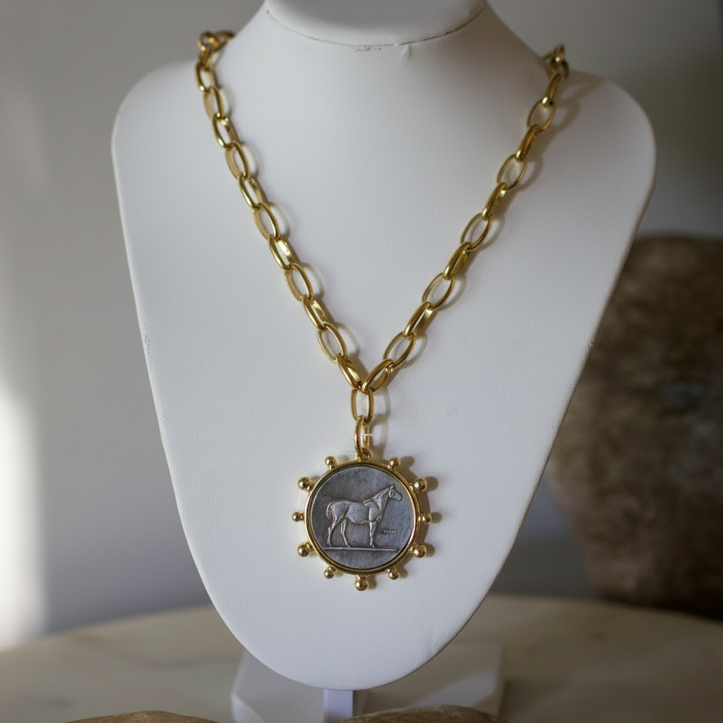 Heritage Horse Coin Necklace