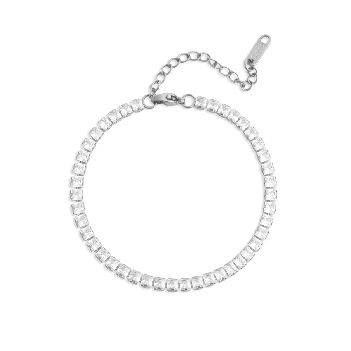 Emerald Cut Tennis Chain Bracelet