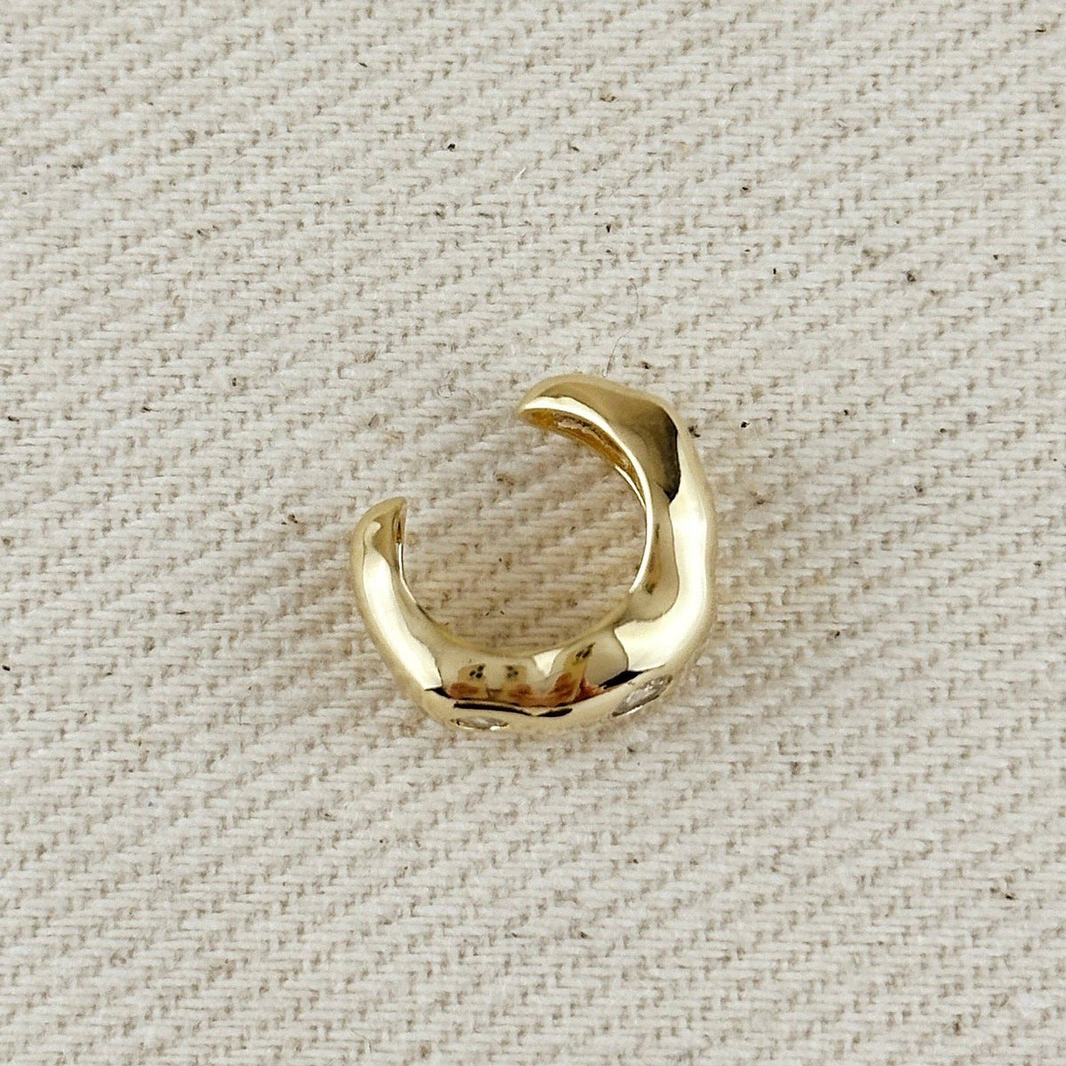 Riggs CZ Waved Ear Cuff Earrings