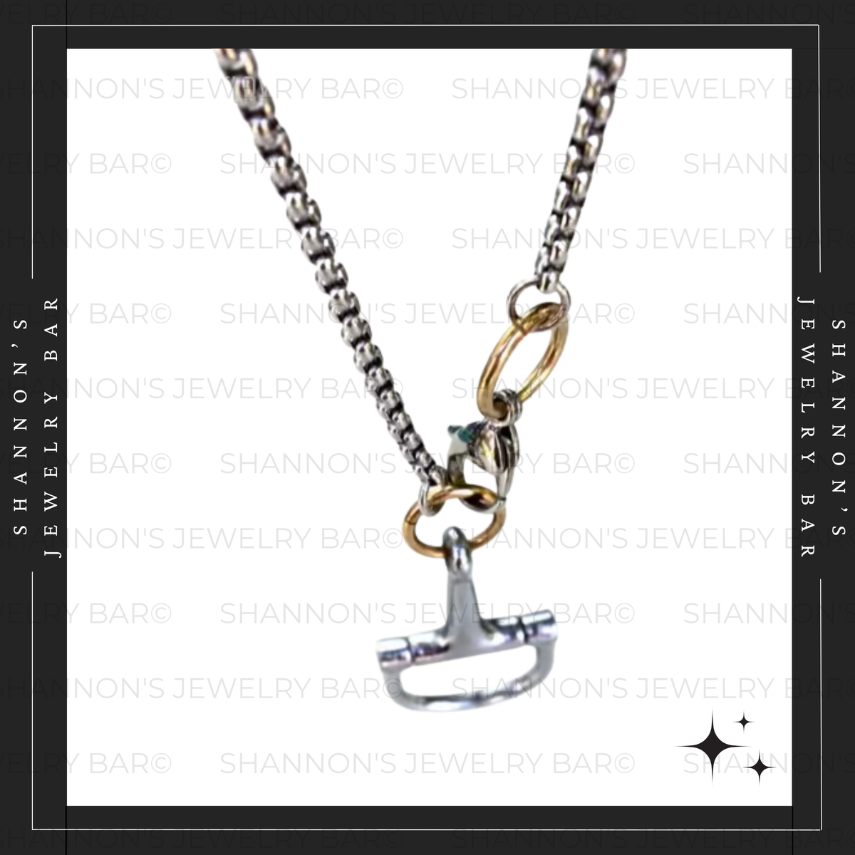 Single Drop Horse Bit Necklace