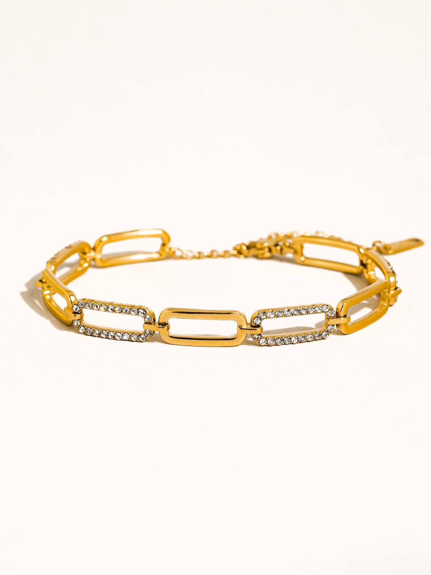 Évasion 18K Gold Glam Rhinestone Chain Bracelet