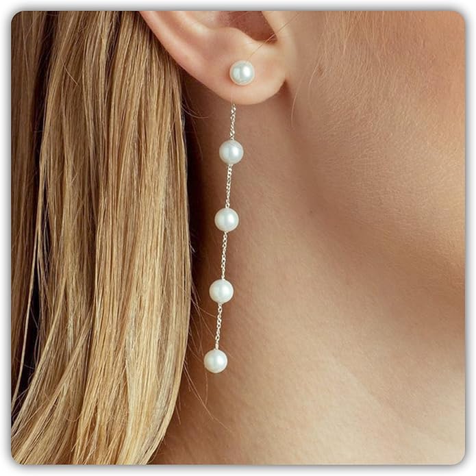 Drop Pearl Earrings