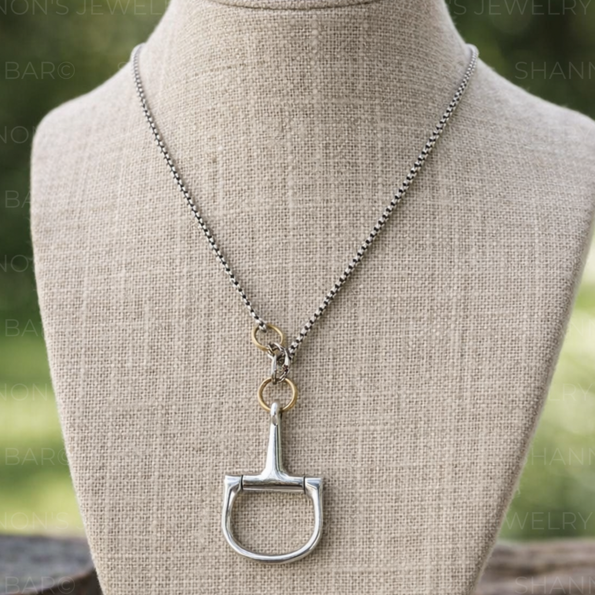 Single Drop Horse Bit Necklace