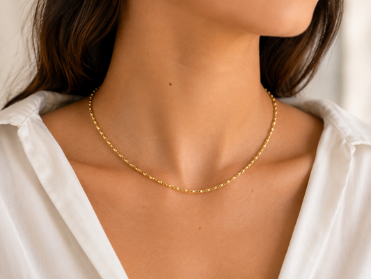 Gold Bead Necklace