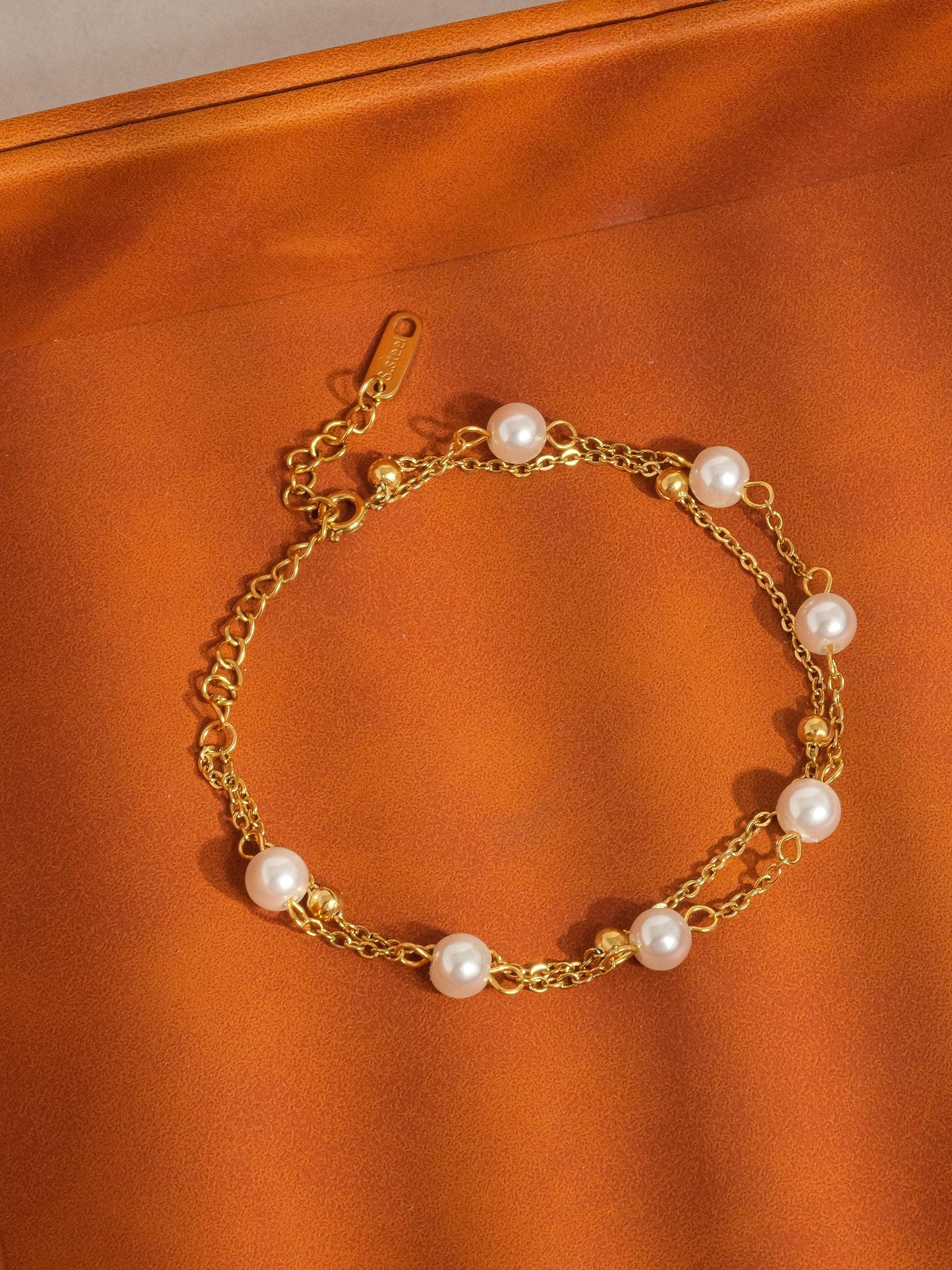Gilles 18K Layered Pearl Bracelet