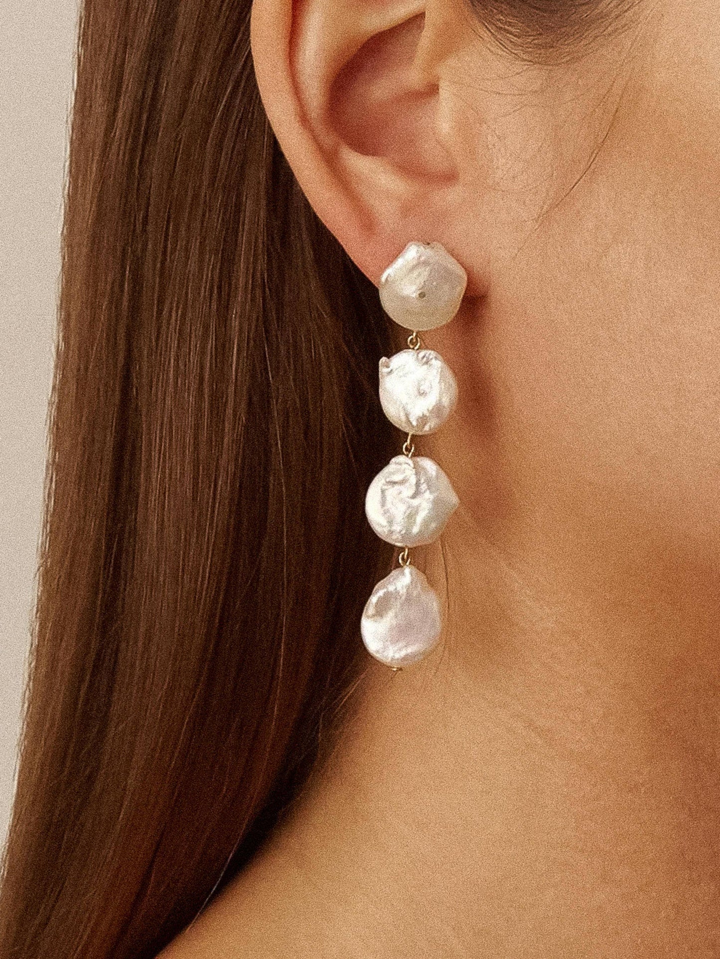 Héloïse 18K Pearl Drop Earring