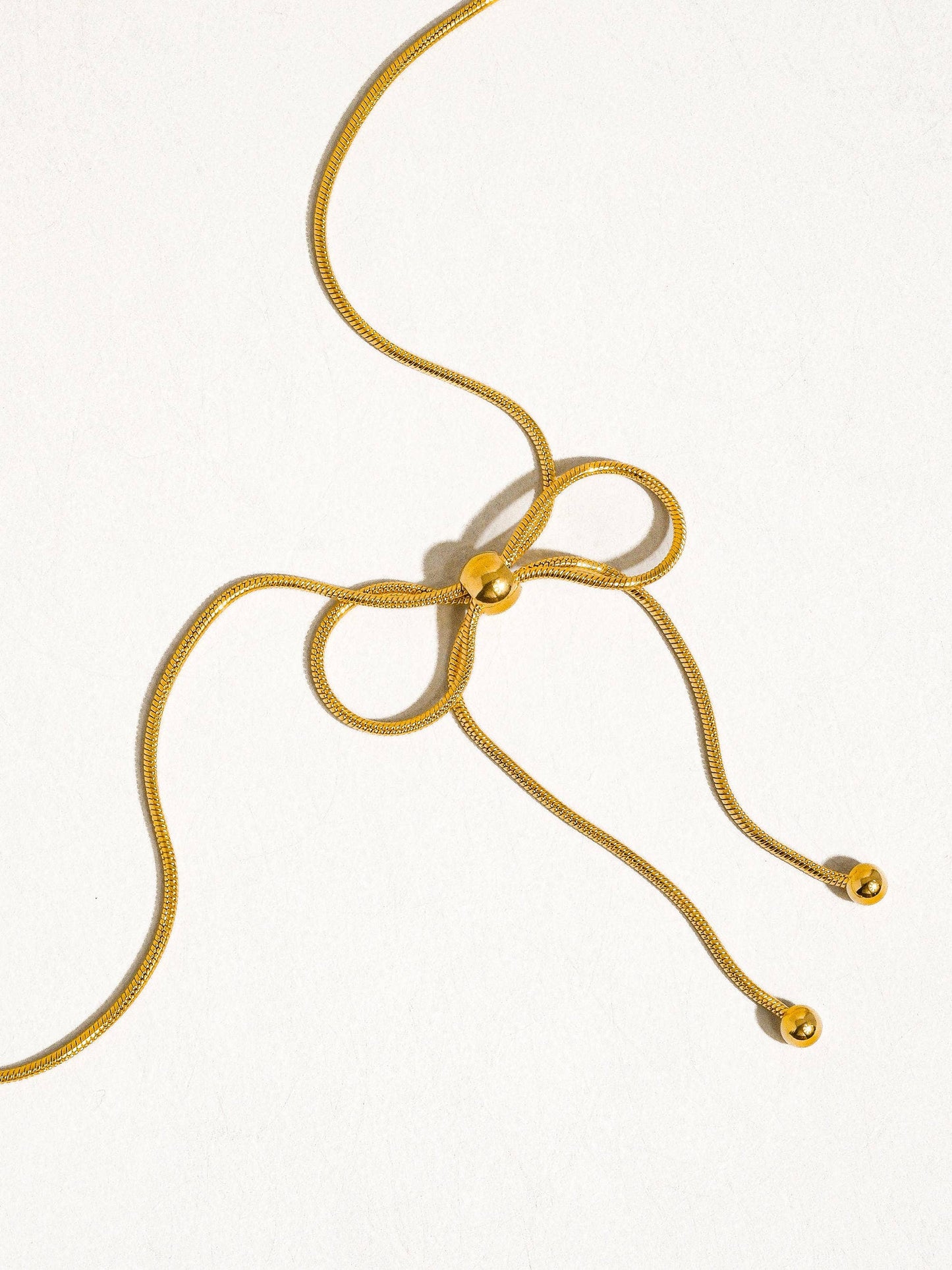 Wildrose 18K Bow Chain Necklace