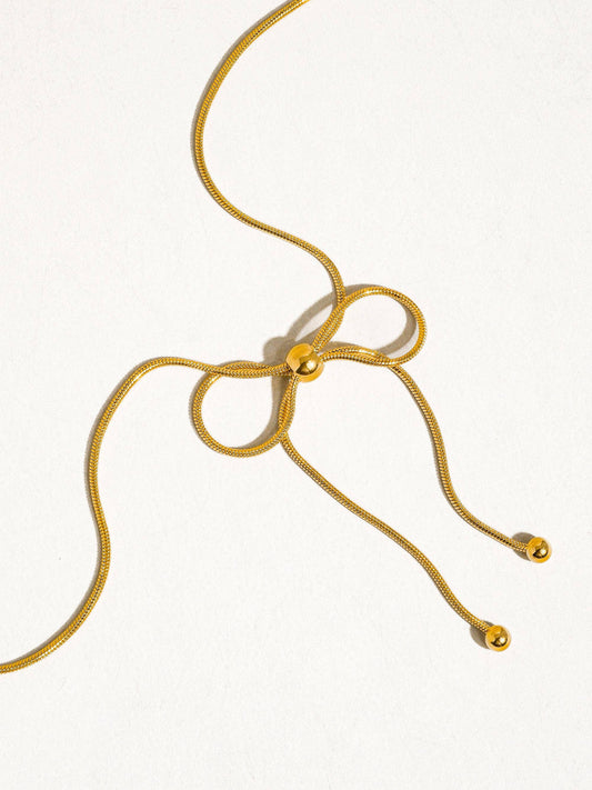 Wildrose 18K Bow Chain Necklace