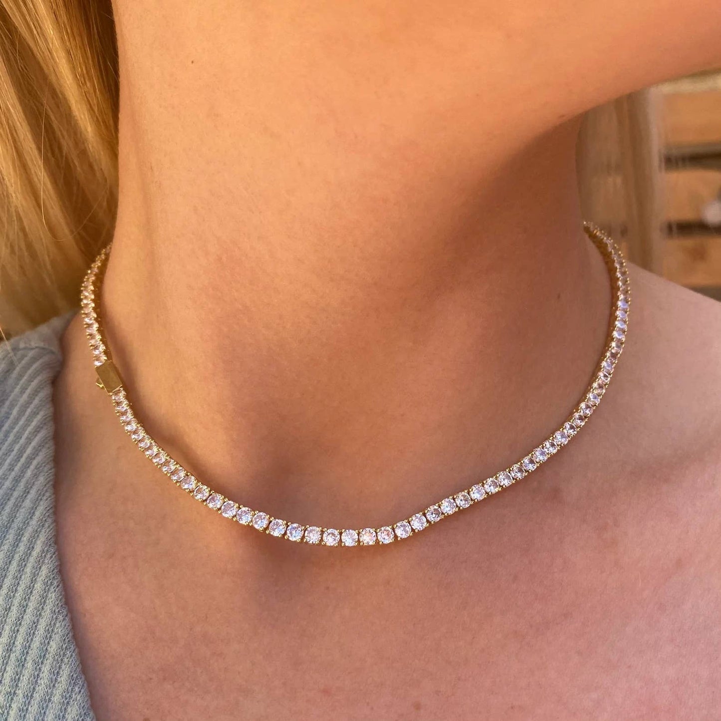 CZ Tennis Necklace
