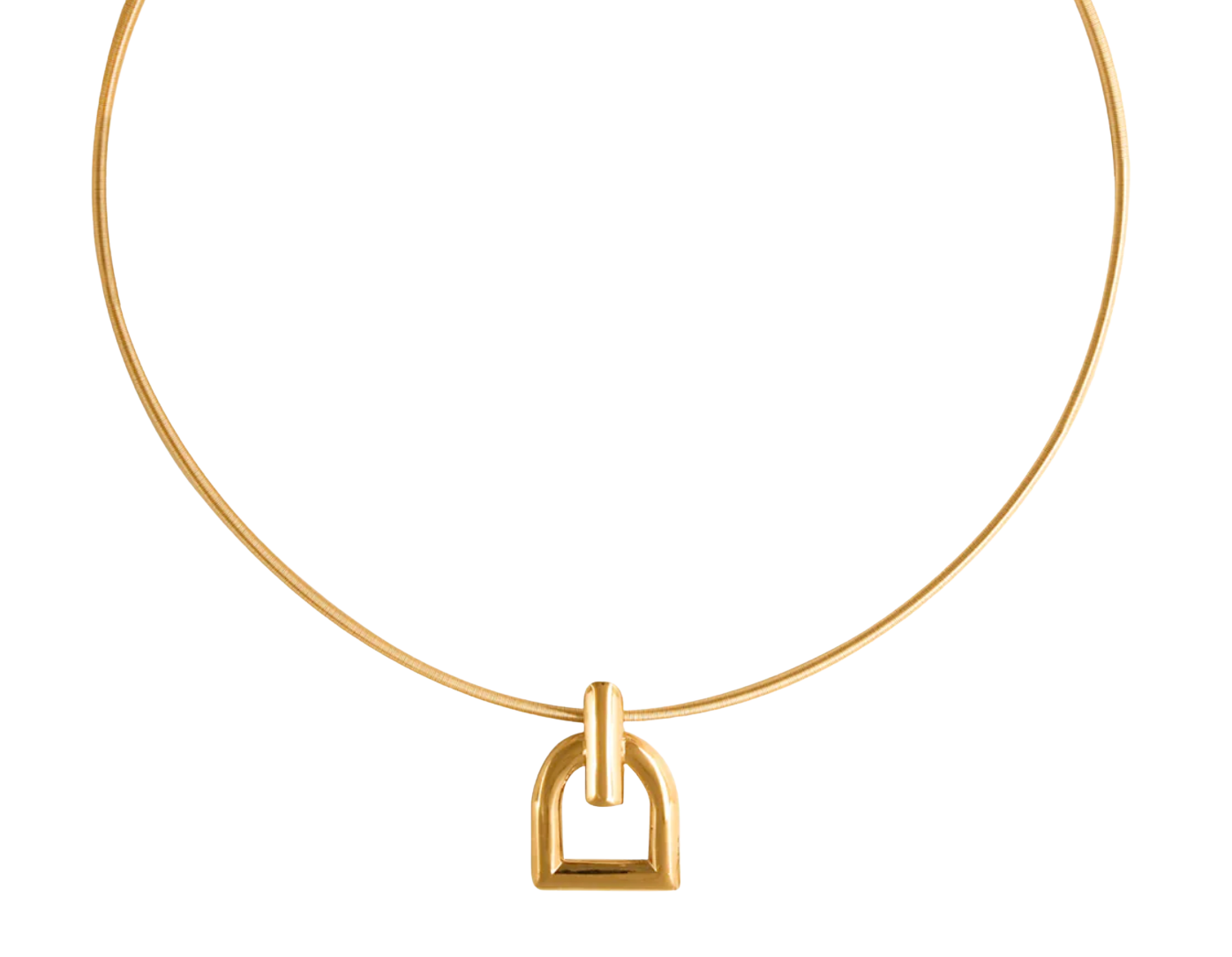 Stirrup Choker Pendant Neck-wire
