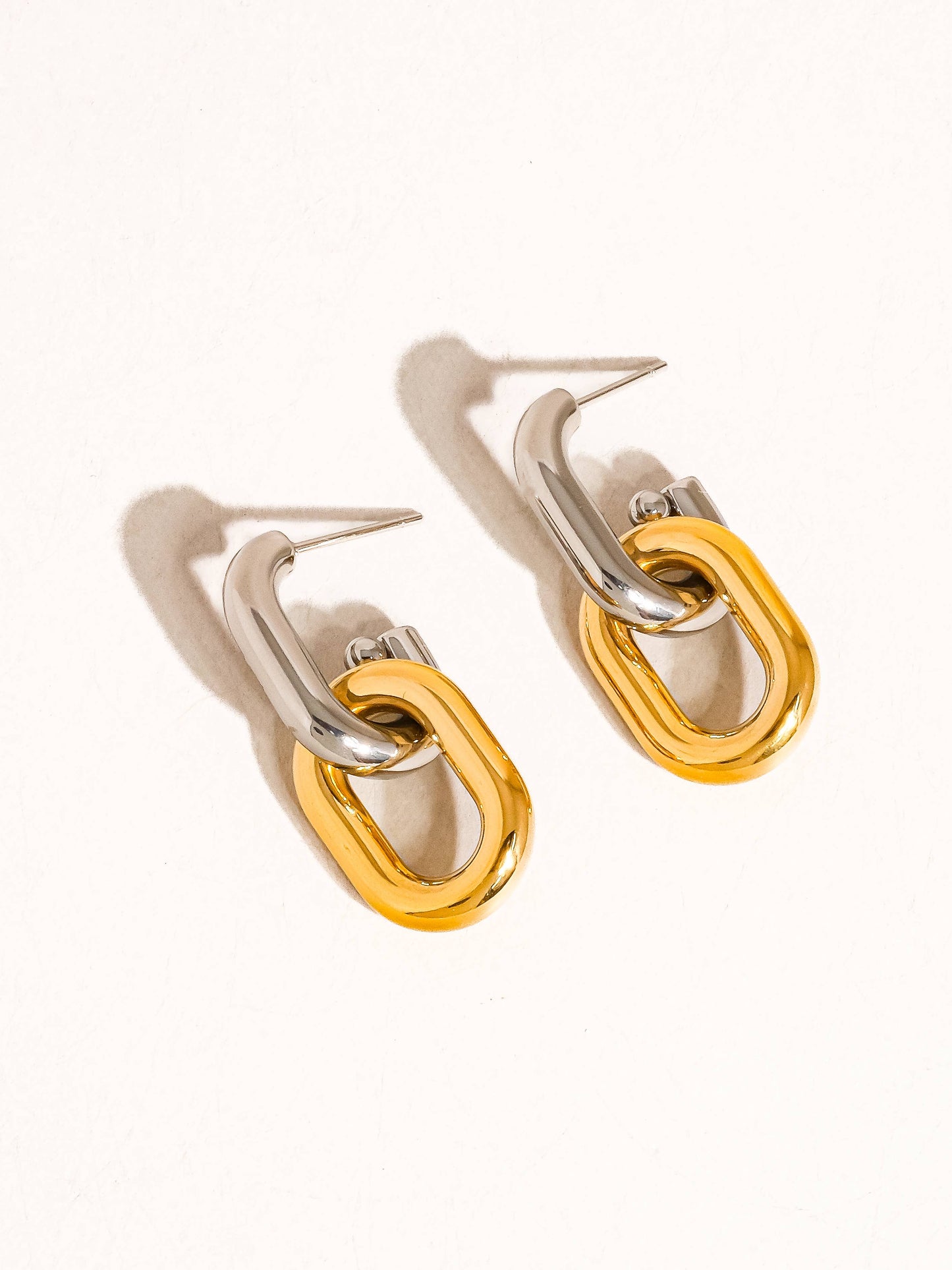 Jaxon 18K Double Chain Earring