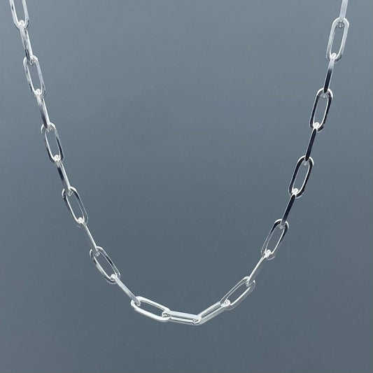 Sterling Silver Paperclip Link Chain