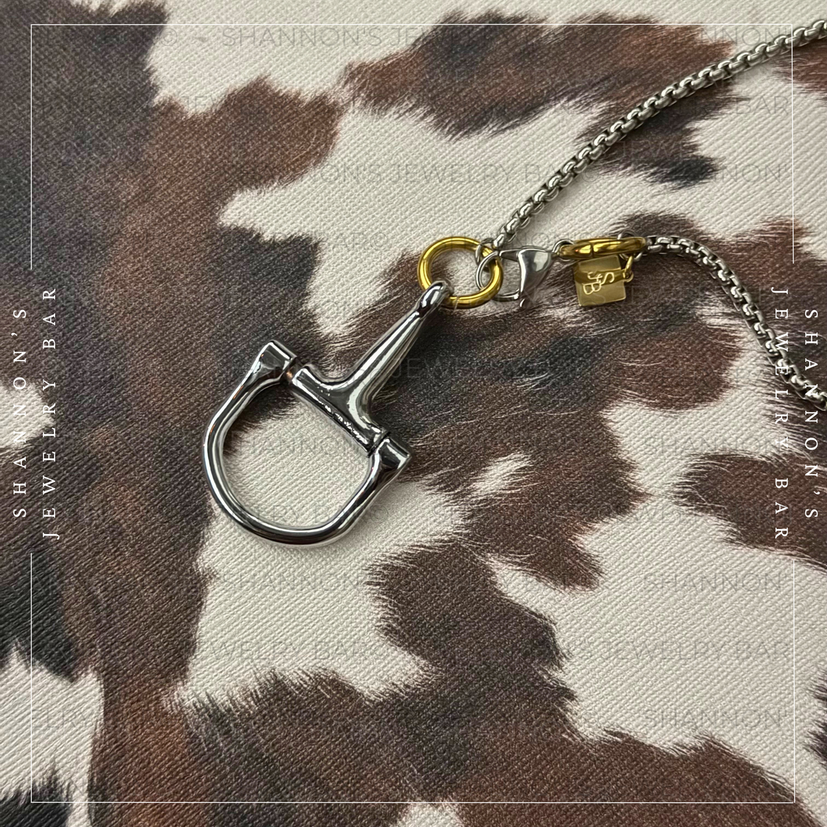 Single Drop Horse Bit Necklace