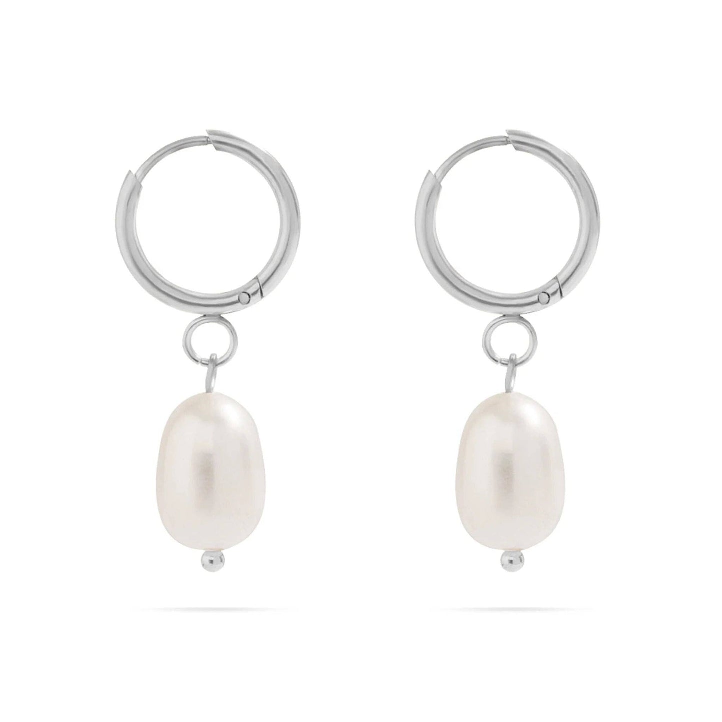 Freshwater Pearl Huggie Earrings