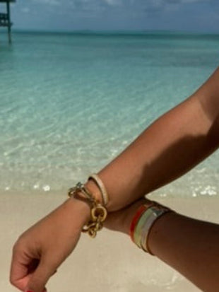 Oval Enamel Bangle