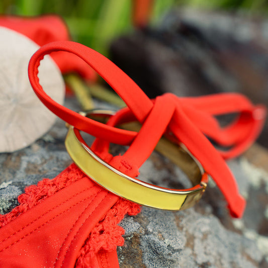Oval Enamel Bangle